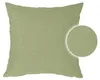 Kissenbezug 40x40 cm hellgrün Struktur Leinenoptik Produktbild-Vorschau 2