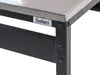 BELIANI Outdoor-Bartisch Schwarz Stahl 120 x 40 x 105 cm Produktbild-Vorschau 6