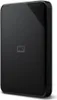 A black external hard drive is shown against a white background. Produktbild-Vorschau