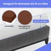 Spannbettlaken Frottee 80x200 cm Schokoladenbraun – weich, Produktbild-Vorschau 4