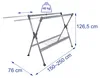 Relaxdays, tendedero extensible y plegable, dimensiones: Vista previa de la imagen del producto 4