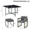 Flieks Rattan Gartenlounge-Set 6 Sitzer, Gartenmöbelset Produktbild-Vorschau 4