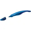 A blue and purple STABILO Tintenroller EASYoriginal Holograph for right-handers is shown against a white background, with its cap detached. Anteprima dell’immagine prodotto