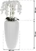 Weiß Künstliche Orchidee Kaskaden Blumenstrauß im Weiß Produktbild-Vorschau 2