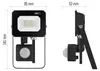 LED reflektor SIMPO s pohybovým čidlem, 10 W, černý, neutrální bílá Náhled obrázku produktu