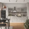 Küchenzeile Vicco R-Line Beton/Weiß 350 cm mit Hochschrank, Produktbild-Vorschau 5
