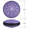 LEKATO 6" Steel Tongue Drum 11 Töne D-Tonart Produktbild-Vorschau 7
