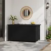 Yaheetech Polyrattan Gartenbox mit Rollen & Deckel, 650 L Produktbild-Vorschau 8