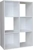 Standregal Weiß 6 Fächer 60 x 90 x 30 cm vielseitig als Produktbild-Vorschau 2