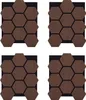 Homestyle4u Wandpaneel 4er Set Akustikpaneele Braun Walnuss Produktbild-Vorschau 2