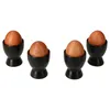 4x Kieliszki na jajka Nero czarna kamionka dla 4 osób Podgląd zdjęcia produktu 2