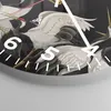 Wanduhr - Rund - Glasuhr - Kraniche Vögel Grafiken - Produktbild-Vorschau 5