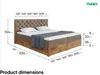 MEBLINI Boxspringbett mit Bettkasten - Gepolstert Produktbild-Vorschau 7