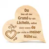 Zirbenherz Du bist oft der Grund 30cm Produktbild-Vorschau 2