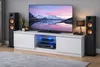 TV skrinka, 120 cm, biela, s LED osvetlením, hrúbka 18 mm, Náhľad obrázku produktu 6