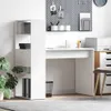 vidaXL Stôl s policou Biely 113 x 54 x 120 cm Materiál na Náhľad obrázku produktu 2