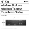 HP 720 Kabellose Tastaur für mehrere Geräte, Volle Größe Produktbild-Vorschau 11