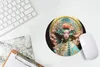 MuchoWow® Mauspad Mousepad Frau - Blumen - Rosa - Porträt - Produktbild-Vorschau 5