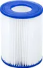 A close-up studio shot of a cylindrical pool filter cartridge. Produktbild-Vorschau