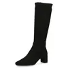 Caprice Damen Stiefel hoher Stretchschaft Karreé Langschaft Produktbild-Vorschau 3