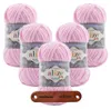 5 x ALIZE Velluto 31 Baby Pink mit Label Produktbild-Vorschau 1