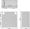 vidaXL Wisząca szklana szafka Lyon White 60x31x60 cm Podgląd zdjęcia produktu 7