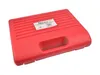 A red plastic case for tools, with a label on top. Anteprima dell’immagine prodotto