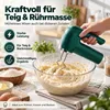 Akku Handmixer kabellos, Handrührgerät mit Knethaken und Produktbild-Vorschau 2
