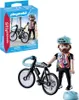 A Playmobil figure with a bicycle and its packaging. Anteprima dell’immagine prodotto