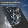 A close-up of a smartphone camera lens protector with water splashing around it. Produktbild-Vorschau