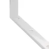 A close-up view of a white metal shelf bracket against a white background. Produktbild-Vorschau