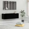 vidaXL TV-Schrank Schwarz 100x30x30 cm Holzwerkstoff Produktbild-Vorschau 2