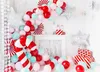 Folienballon Zuckerstange 50x82cm Weiß / Rot Produktbild-Vorschau 4
