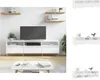 vidaXL Armoire TV Blanc 150x30x44,5 cm Bois composite - Voir les images du produit 1