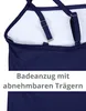 Aquarti Mädchen Badeanzug mit Spaghettiträgern Streifen – Produktbild-Vorschau 5