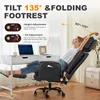Chaise de bureau IWMH, chaise de bureau avec appui-tête et Voir les images du produit 4