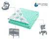 Babydecke für babys Baumwolle, 75x100, Minze Igel mit Produktbild-Vorschau 4