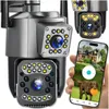Outdoor Wifi Ptz Ip Kamera Dual Lens 2x4MP Auto Tracking Produktbild-Vorschau 1