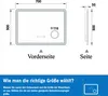 Badspigel mit Steckdose 70×50cm Uhr LED Schminkspiegel Produktbild-Vorschau 10