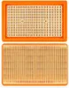 Two air filters are shown side-by-side against a white background. Produktbild-Vorschau