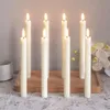 8 candele a LED a forma di bastoncino, luce bianco caldo, Anteprima dell’immagine prodotto 1