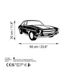 Wallity, Holden Monaro Sedan, Dekoratives Wandaccessoire Produktbild-Vorschau 6