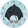 Pinguin Kinder Wanduhr aus Alu Produktbild-Vorschau 1
