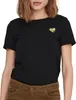 ONLY Einfarbiges T-Shirt mit Brand Herz Basic Kurzarm Produktbild-Vorschau 5