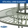 DanDiBo Tree Bench Round Metal Weatherproof Grey 96590 Podgląd zdjęcia produktu 10