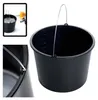 A black bucket with a metal handle. Náhľad obrázku produktu