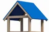 Ersatzdach 125x204 cm Sonnendach Spielturm Blau PE Dach Produktbild-Vorschau 3