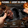 Totenkopf Backform, Silikonform mit 6 Schädel-Mulden, -20 Produktbild-Vorschau 4