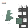 DAPRONA 20x Bitumen Dachschindeln Hexagonal Grün 1 m x 32 Produktbild-Vorschau 2