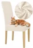 Stuhlhusse - Creme Jacquard - Universeller Stuhlbezug - Produktbild-Vorschau 1
